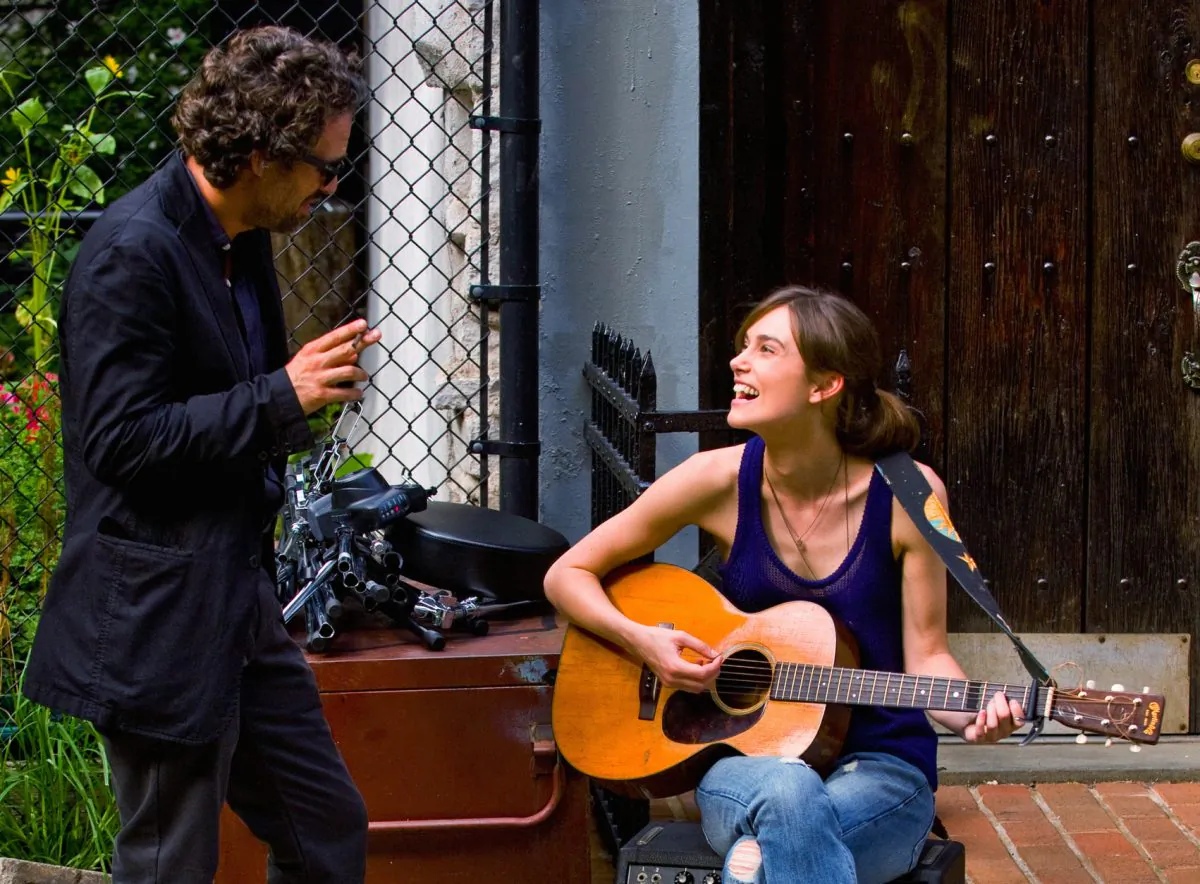 Mark Ruffalo and Keira Knightley play a music-making odd-couple in "Begin Again." (Weinstein Co.)