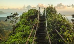 Hiking 'Stairway to Heaven' in Oahu Hawaii