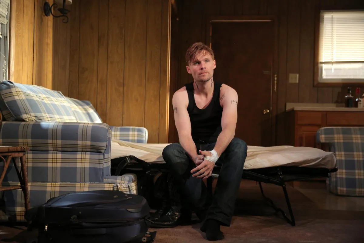 Richard (Scott Haze) is still suffering from the accusation of rape that sent him to prison. (Joan Marcus) 
