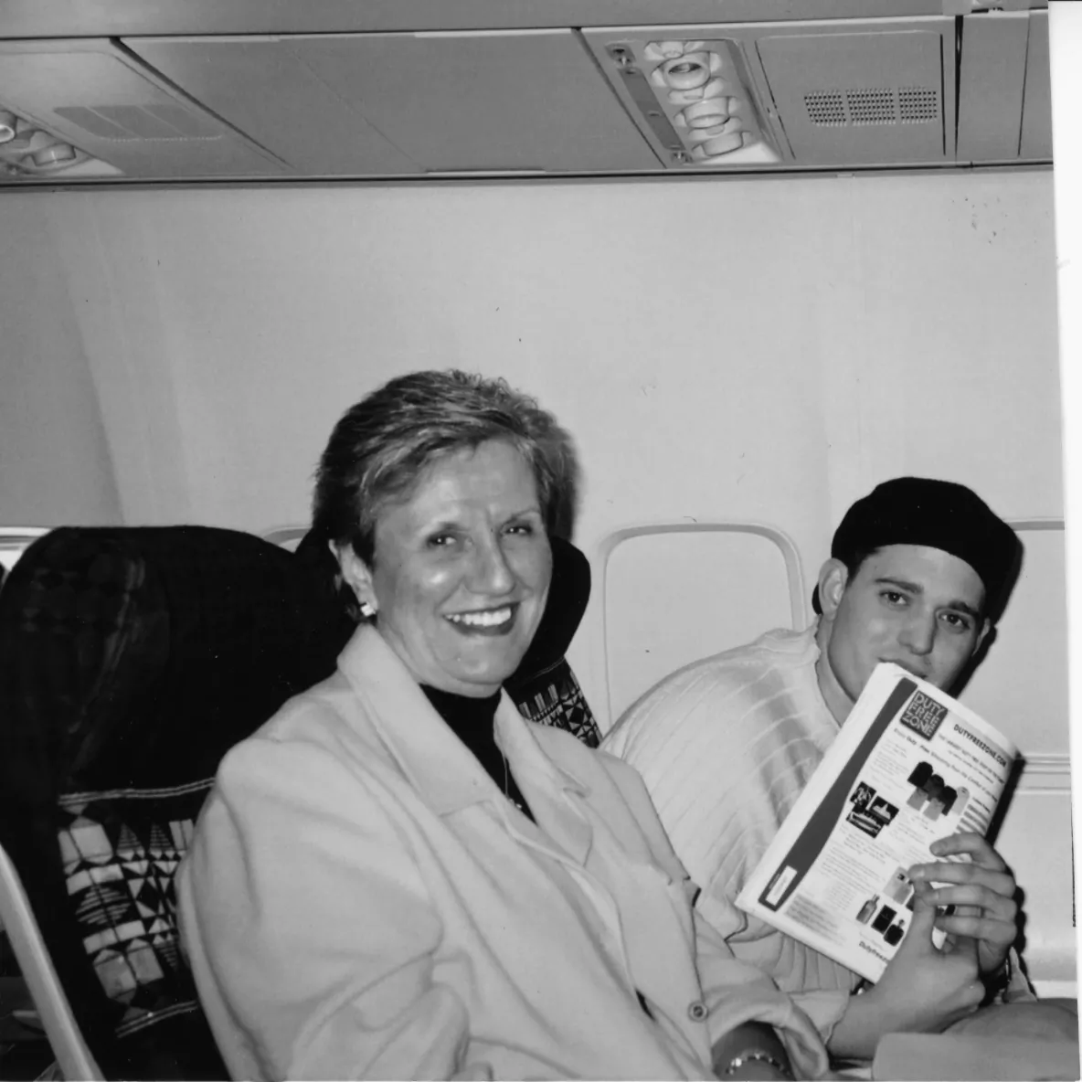 Michael Bublé and Beverly Delich en route to Los Angeles, where they lived for a year in 2002. (Courtesy of Beverly Delich)