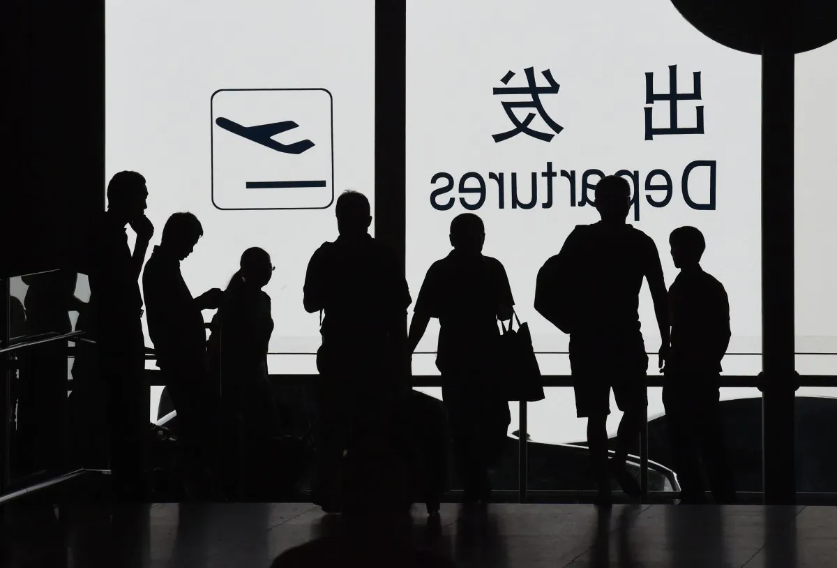 Over one hundred flights between Beijing and Shanghai were canceled in the afternoon of July 14, allegedly due to military exercises, according to state news media in China. (GREG BAKER/AFP/Getty Images)