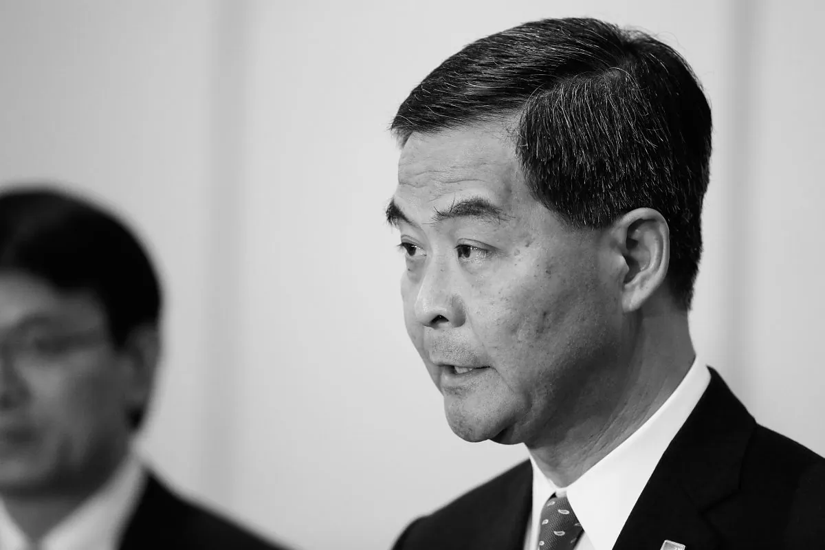 Hong Kong Chief Executive Leung Chun-ying is pictured on Oct. 6, 2013. Rumors are swirling in Hong Kong that Lueng will soon be fired or arrested. (Putu Sayoga/Getty Images)