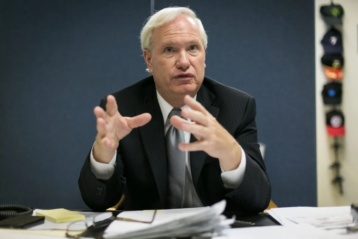 Tony Avella in his office in Queens, New York City, on June 24. (Benjamin Chasteen/Epoch Times)