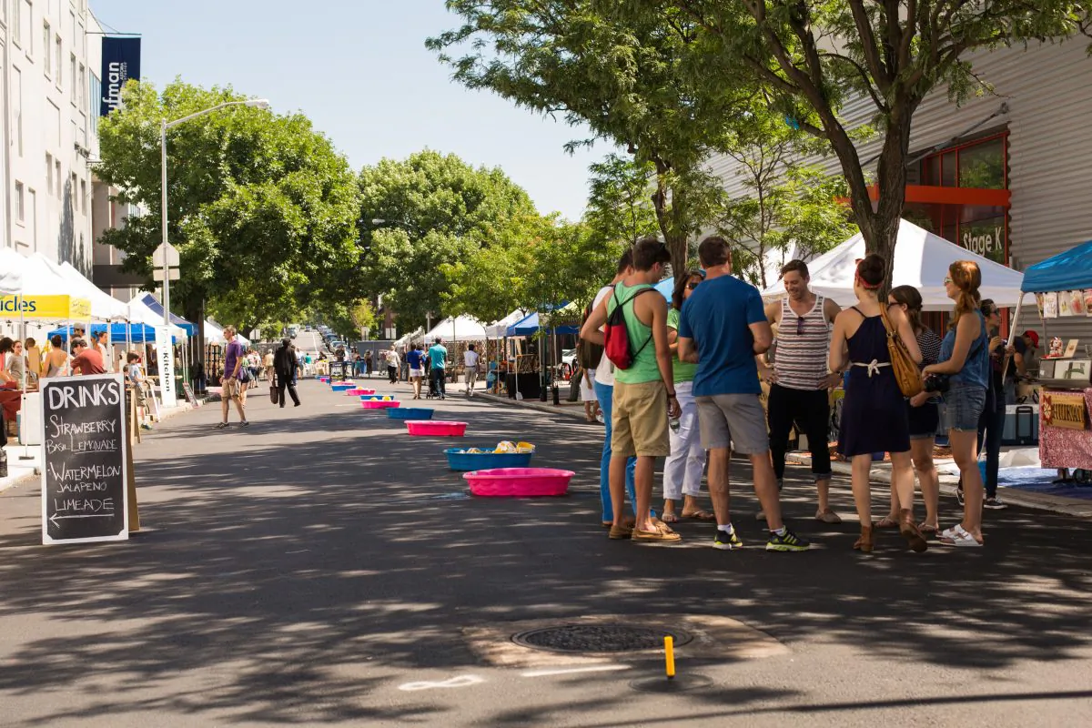 The Astoria Flea Market, July 6, 2014. Long Island City Flea Market produces it in partnership with Kaufman Astoria Studios for the first time this summer, hosted in the middle of the studio's outdoor lot. (Laura Cooksey/Epoch Times)