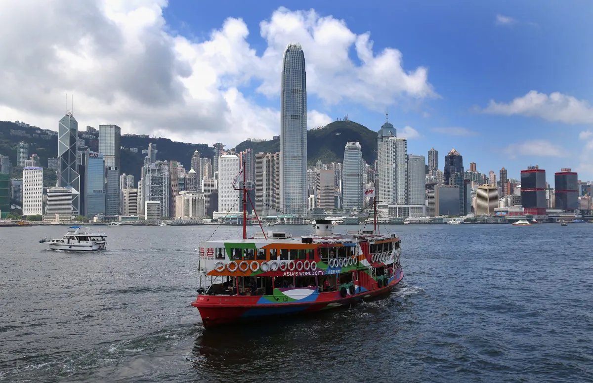 The Star Ferry crosses Hong Kong Harbor on May 31, 2013. Recent political changes are causing many Hong Kongers to emigrate from this city to other countries. (David Rogers/Getty Images)