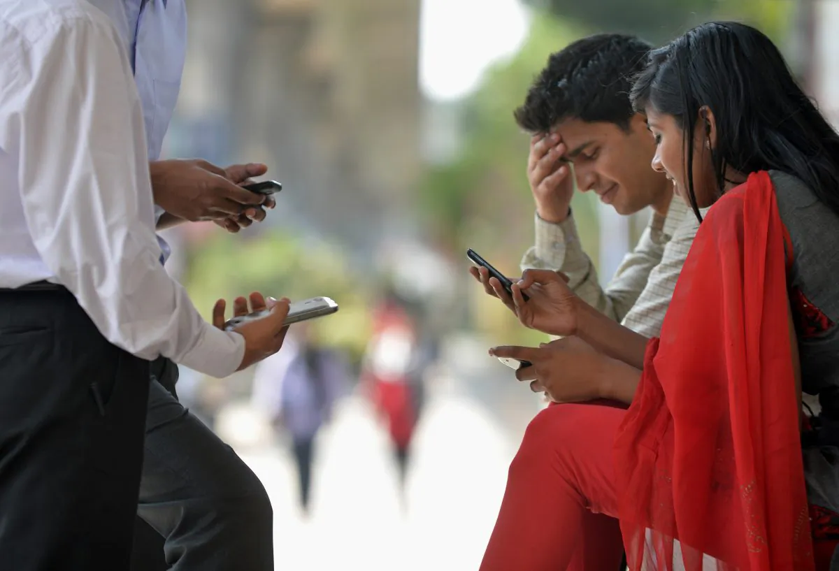 According to a study of almost 3,000 urban Bangalore residents, about four percent are addicted to their cellphones. India opened the nation's first treatment center for technology addiction in Bangalore in April to help the first generation of technology addicts.Photo taken January 30. (Manjunath Kiran/AFP/Getty Images)