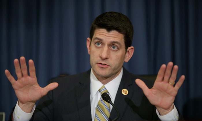 House Budget Committee Chairman Paul Ryan (R-Wisc.) during a hearing in Washington, D.C., on Feb. 5, 2014. (Chip Somodevilla/Getty Images)