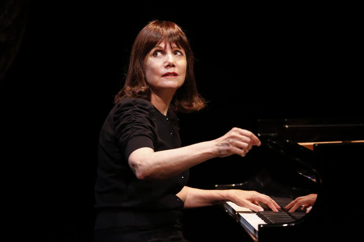 Mona Golabek in a play about her mother’s experience as a war orphan. (Carol Rosegg) 