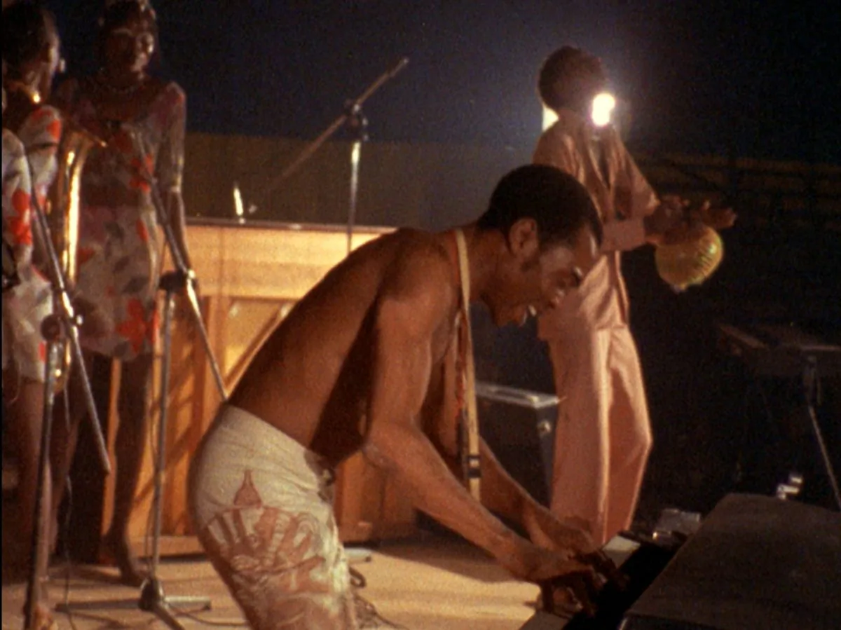 Fela Kuti in “Finding Fela,” a documentary about the creator of Afrobeat. (Michele Buono/Piero Riccardi, Kino Lorber)
