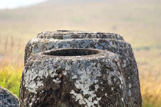 Megalithic jars on the Xieng Khouang plain of Laos. (Shutterstock*)