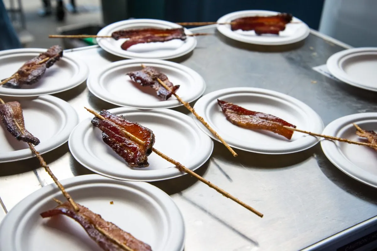 The Bacon and Beer Classic is challenging participating chefs to create their most mouth-watering bacon dishes. (Courtesy of Cannonball Productions)
