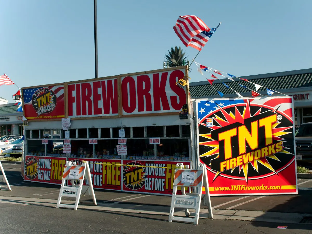 TNT Fireworks Store Front on Peck Road in El Monte, Calif. El Monte police confiscated over 51 tons of fireworks by July 2 this year.

(Robin Kemker/Epoch Times)