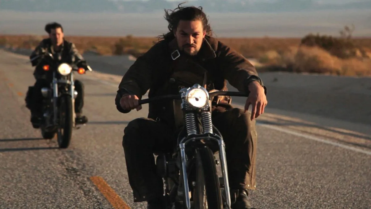 Jason Momoa is Wolf in “Road to Paloma.” (Anchor Bay Films)
