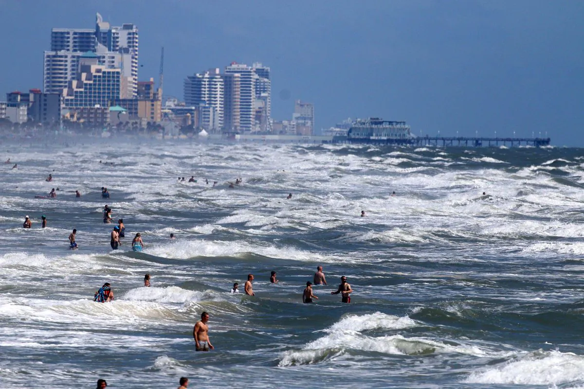 A stock photo of a beach (The Daytona Beach News-Journal, Jim Tiller/AP Photo)