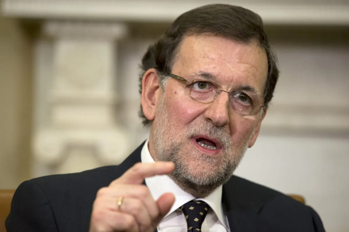 Spanish Prime Minister Mariano Rajoy at a meeting with President Barack Obama in the Oval Office of the White House in Washington, D.C., on Jan. 13, 2014. (AP Photo/Jacquelyn Martin)