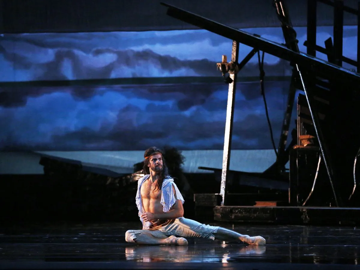 Prospero (Marcelo Gomes) is an outcast on a magical island in ‘The Tempest,’ choreographed by Alexei Ratmansky. (Marty Sohl) 