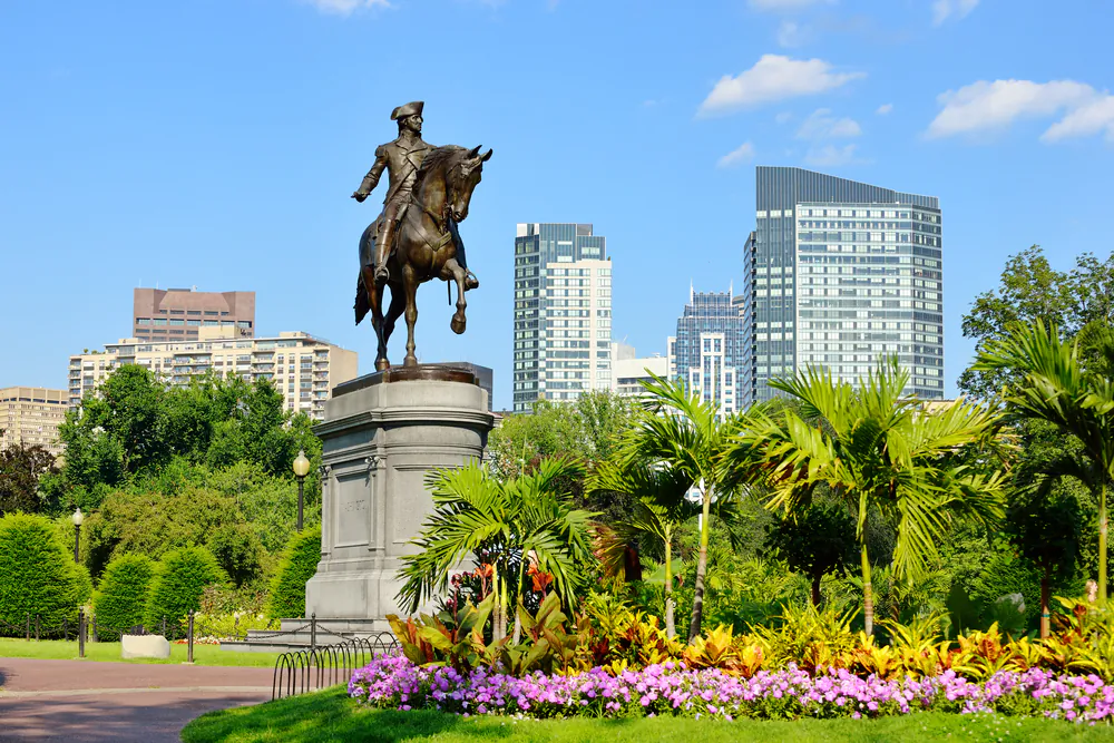 George Washington statue in Boston Public Garden (*Shutterstock)