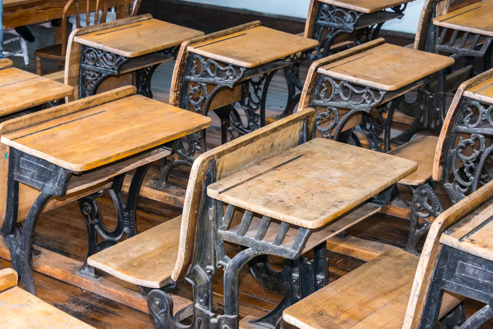 A stock photo shows a classroom (*Shutterstock)