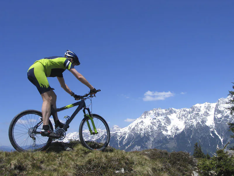 Mountain biking in the Alps. (Shutterstock*)