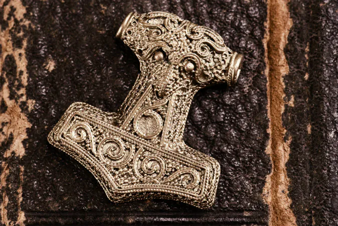 An amulet depicting Mjölnir, Thor's hammer. (Shutterstock*)
