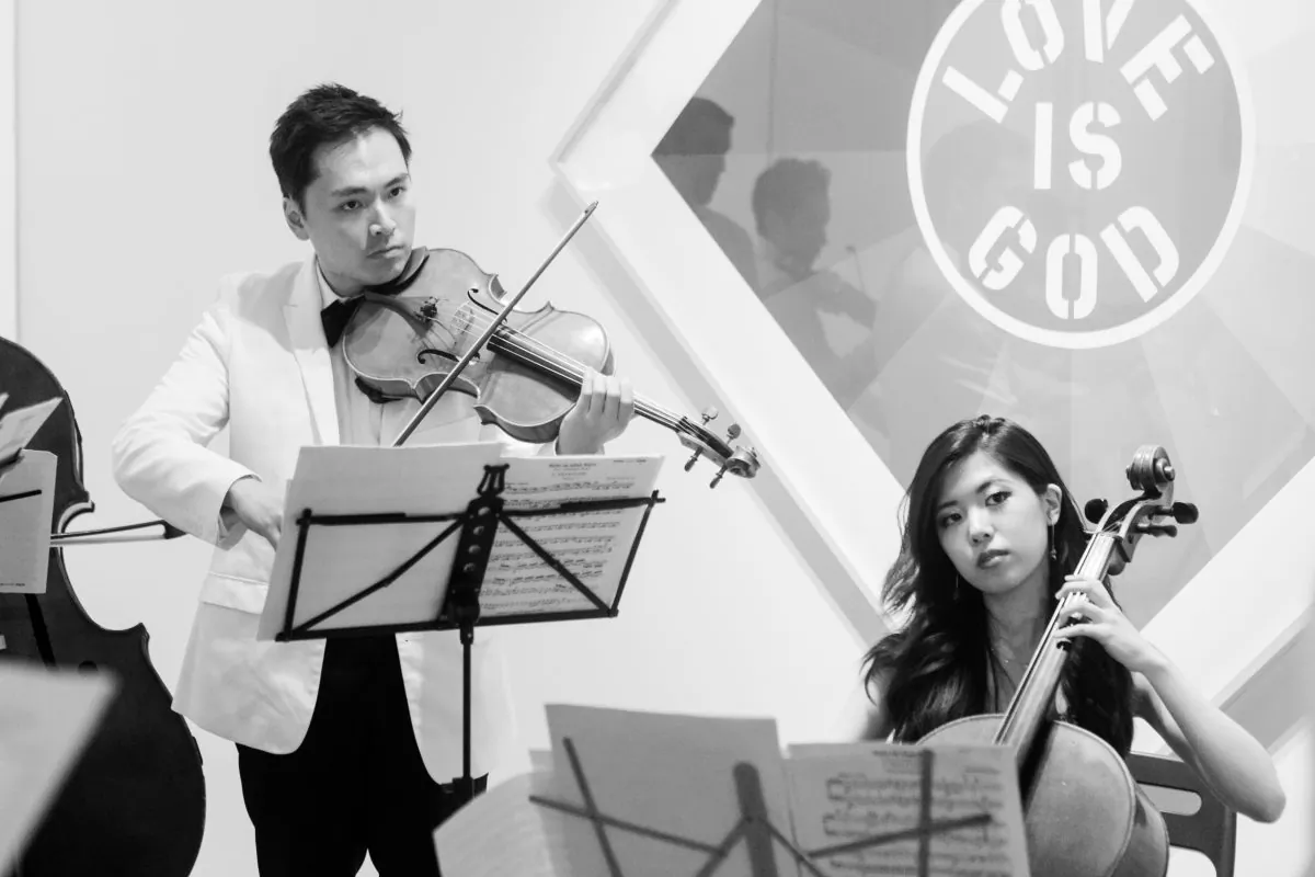 Members of Solisti Ensemble play during the Midsummer Musicale: Melodies from the Past at the Waterfall Mansion, in Manhattan, New York, July 23, 2014. (Benjamin Chasteen/Epoch Times)