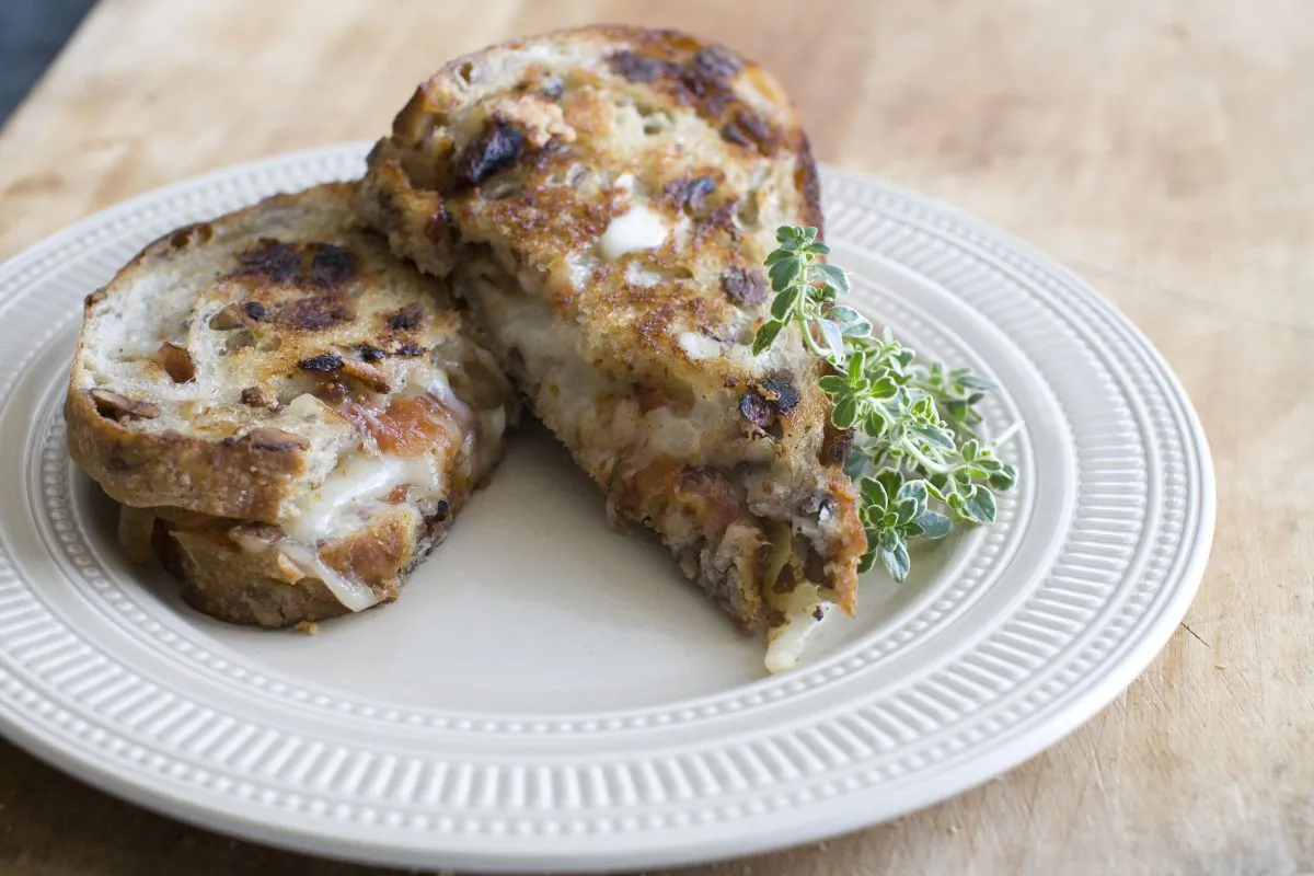 Try spicy sweet tomato jam with grilled cheese. (AP Photo/Matthew Mead)