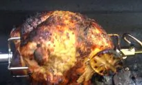 Spit Roasted Turkey on the Grill