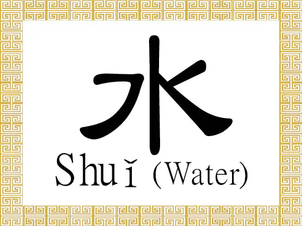In the Chinese character for water, 水 (shuǐ), the centre stroke indicates a long ripple, while the strokes on either side indicate short ripples. (Epoch Times)