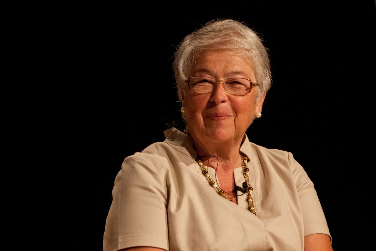 Chancellor of the New York City Department of Education Carmen Fariña speaks at the Preschool Nation conference in downtown Manhattan, New York, on Tuesday, Aug 5, 2014. (Petr Svab/Epoch Times)