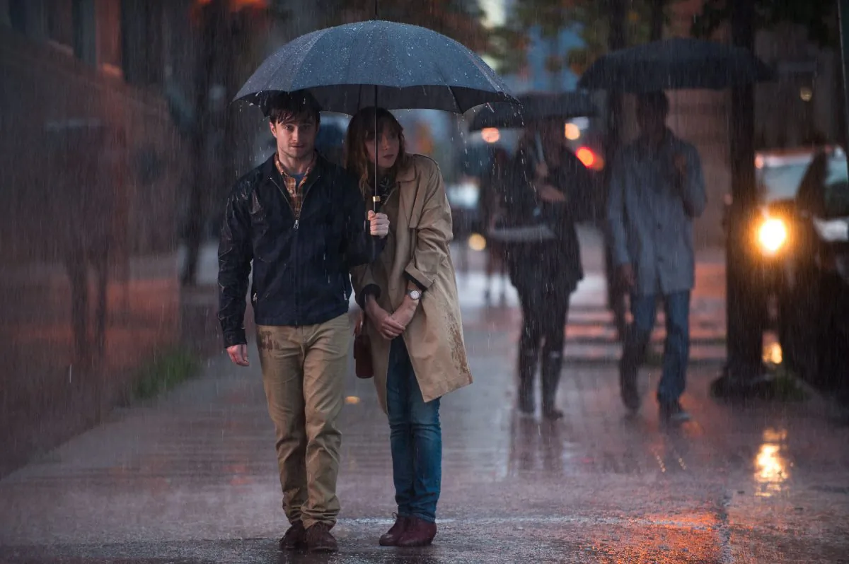 Wallace (Daniel Radcliffe) and Chantry (Zoe Kazan) are stuck somewhere between friends and lovers in “What If.” (Caitlin Cronenberg/CBS Films)