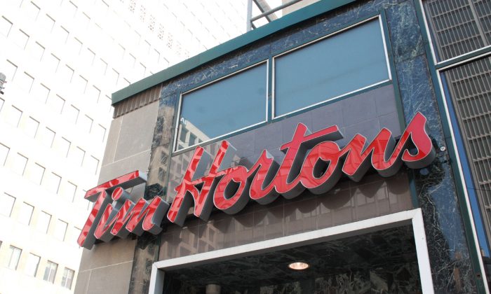 Tim Hortons is among the most well-known franchises in Canada with its ubiquitous signage on buildings (Epoch Times) 