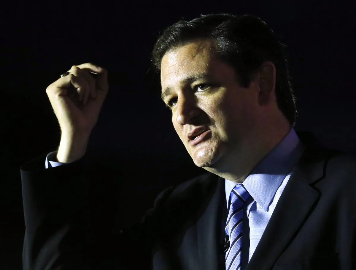 This May 31, 2014, photo shows Sen. Ted Cruz (R-Texas) speaking in New Orleans, La. The Associated Press has tracked the movements and machinations of more than a dozen prospective presidential candidates including Cruz. (AP Photo/Bill Haber)