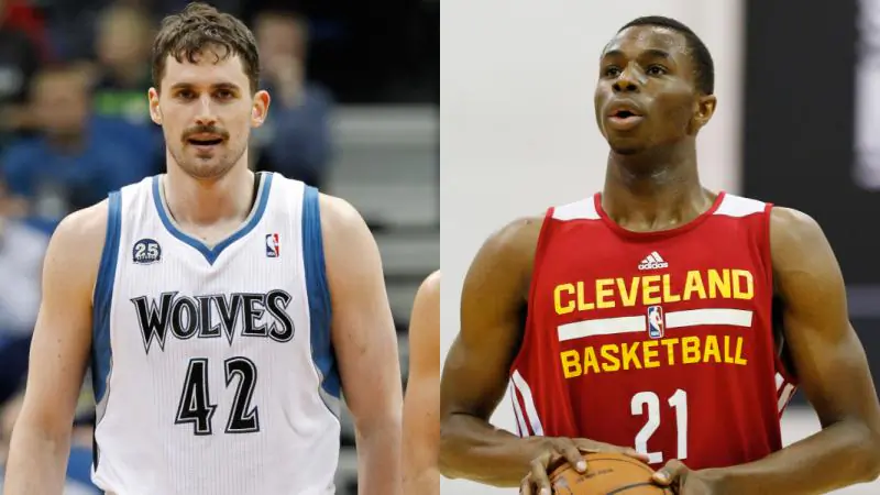 Kevin Love and Andrew Wiggins