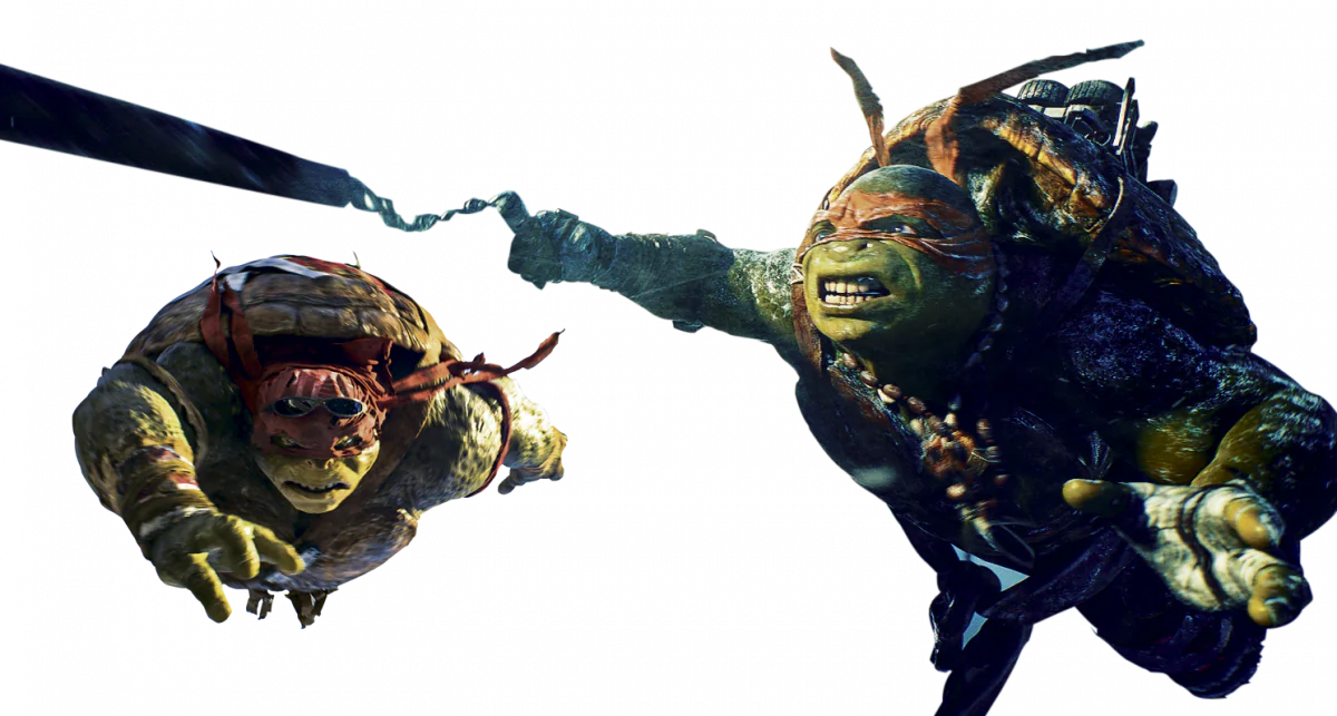 Michelangelo, Raphael, Leonardo, and Donatello in “Teenage Mutant Ninja Turtles.” (Epoch Times with Paramount Pictures)