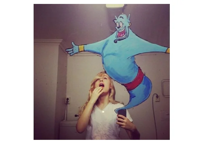 Helene converses with Genie (Helene Meldahl)