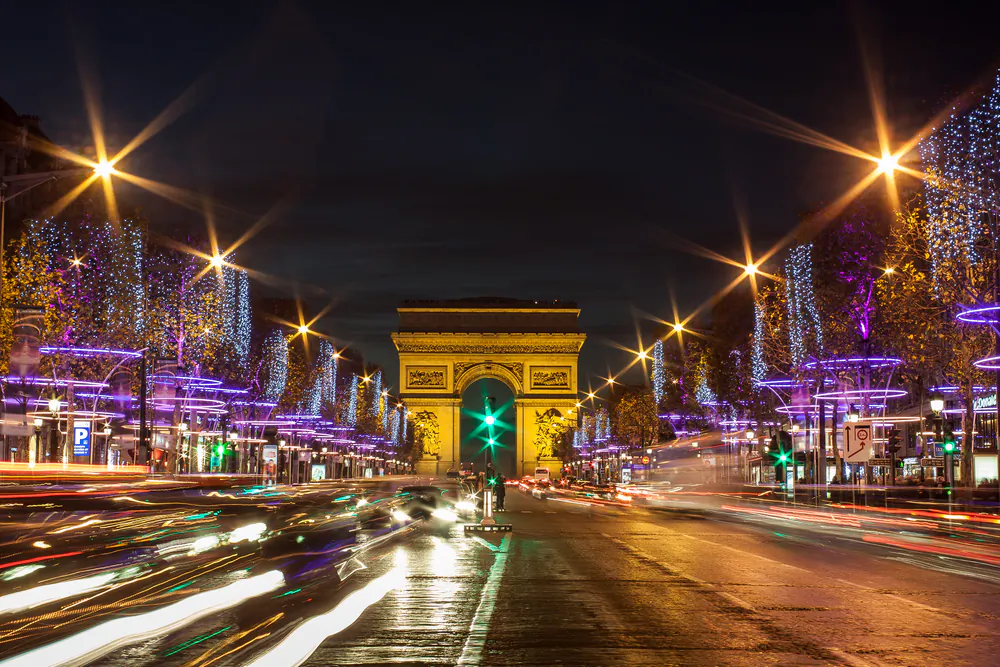 The Champs-Élysées in Paris