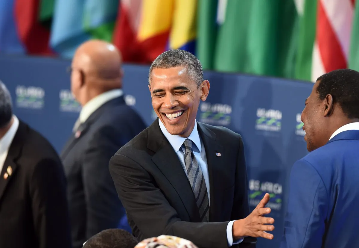 US President Barack Obama attends the US-Africa Leaders Summit in Washington, DC, on Aug. 6, 2014. (Jewel Samad/AFP/Getty Images)