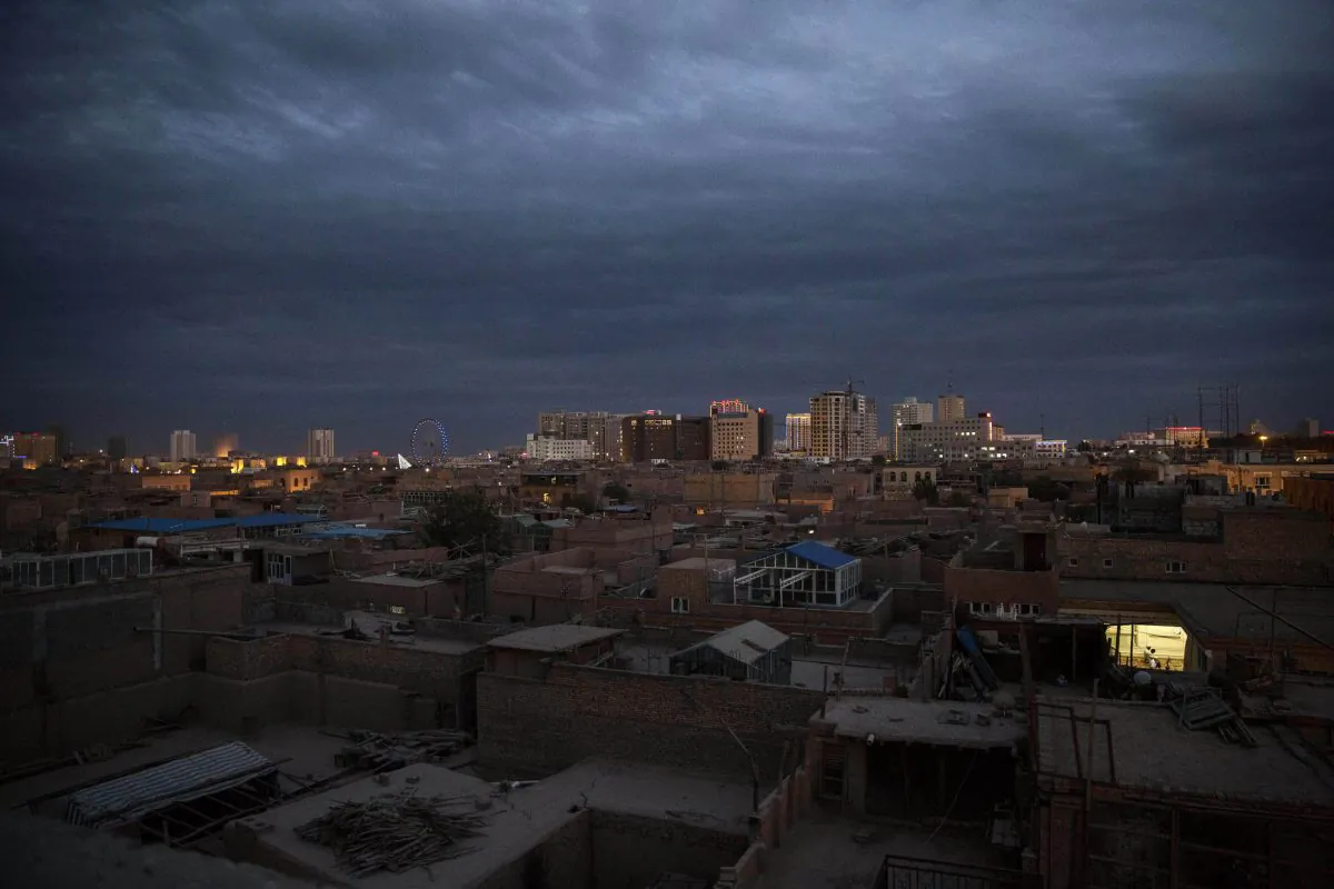 A view of Kashgar City, Xinjiang, China, on July 31, 2014.  (Kevin Frayer/Getty Images)