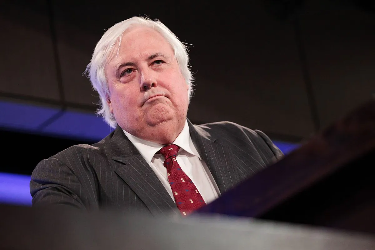 Federal MP and businessman Clive Palmer speaks at National Press Club in Canberra, Australia, on July 7, 2014. (Stefan Postles/Getty Images)