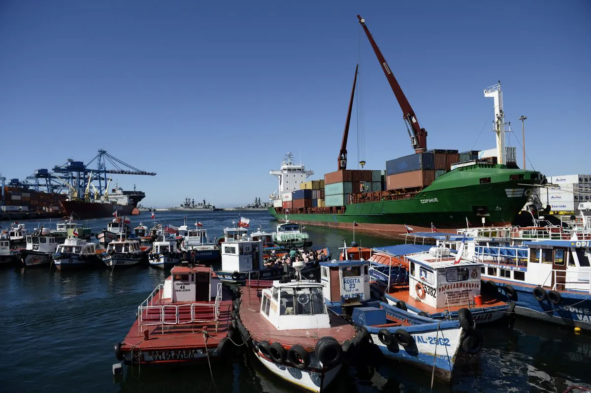 The port of the city of Valparaiso, Chile, on Jan. 22, 2014. (Franck Fife/AFP/Getty Images)