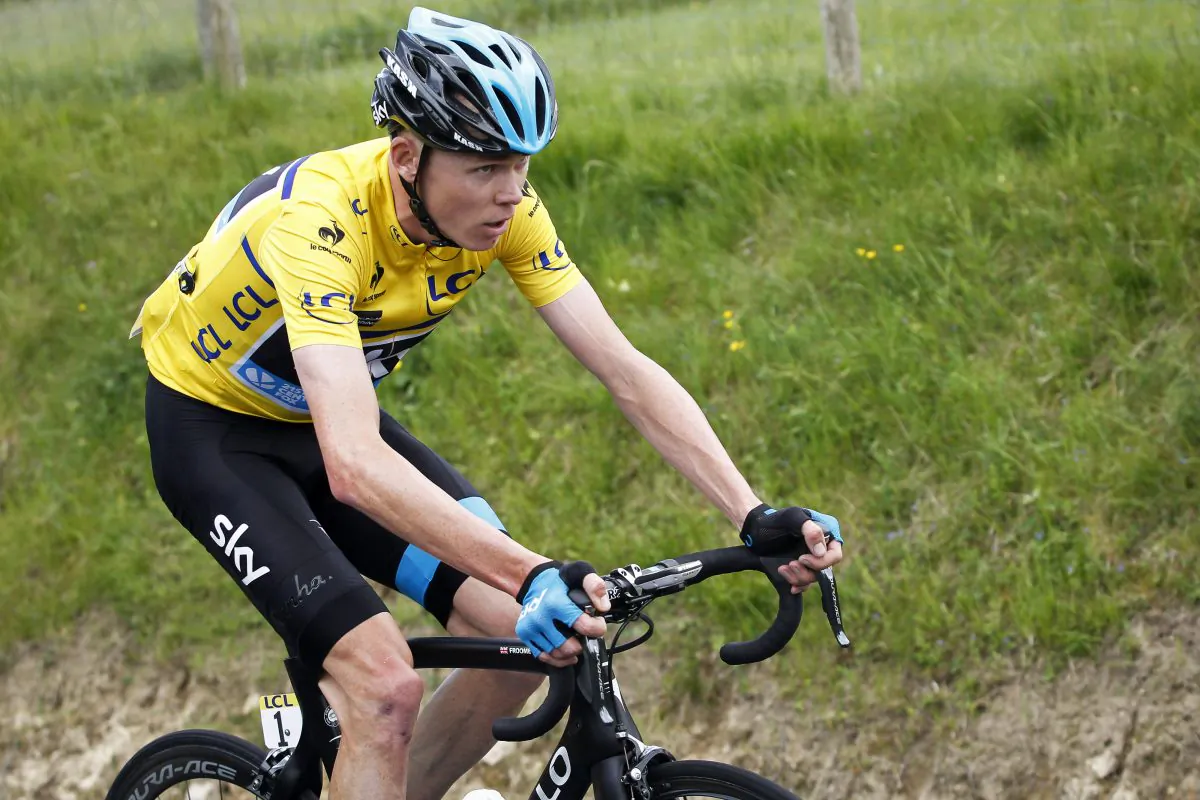 Chris Froome of Team Sky climbs the Col du Beal during Stage Two of the Criterium du Dauphine, on June 9, 2014. If he is healthy, the Sky leader has the best chance to win the Vuelta. (Kristof Van Accom/Getty Images)