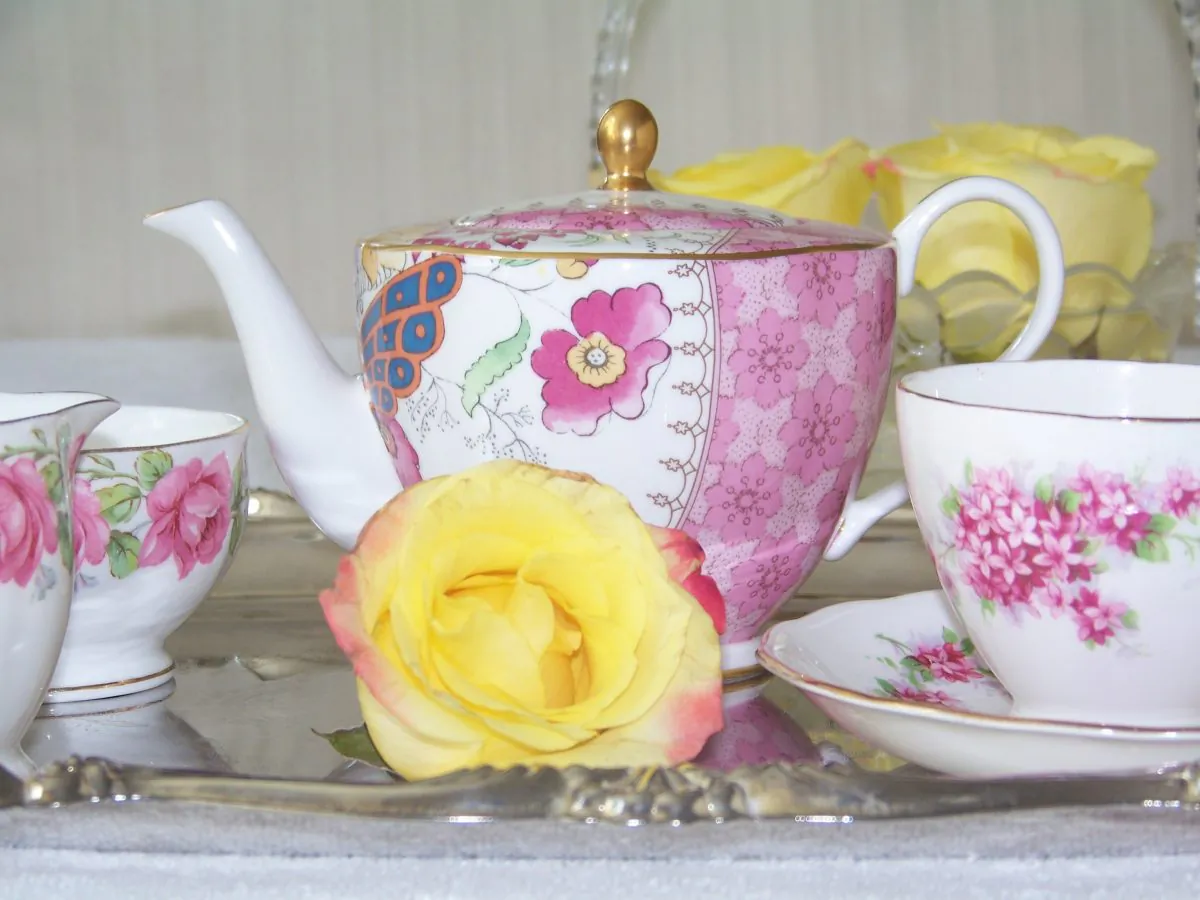 A tea service set out for afternoon tea. (Anne Pillsbury)