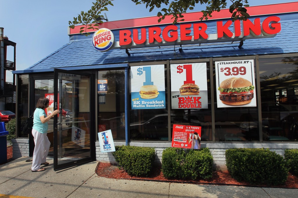 A customer walks into a Burger King restaurant on August 24, 2010 in Chicago, Illinois. (Scott Olson/Getty Images)