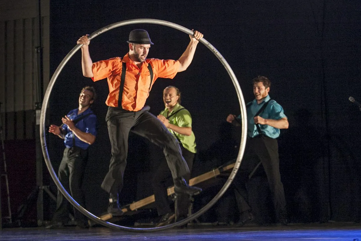 Members from Throw2Catch perform at the Summer Stage festival at Marcus Garvey Park in New York, August 19, 2014. (Samira Bouaou/Epoch Times)