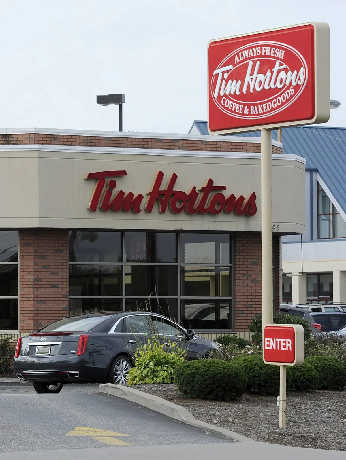 A stock photo of a Tim Hortons (Erie Times-News, Christopher Millette/AP Photo)