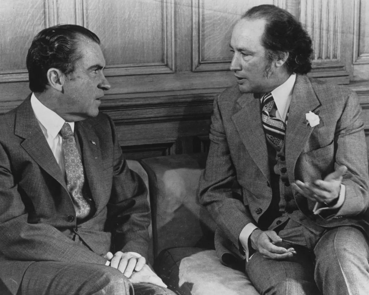 U.S. President Richard Nixon and Prime Minister Pierre Trudeau (The Canadian Press/Chuck Mitchell)