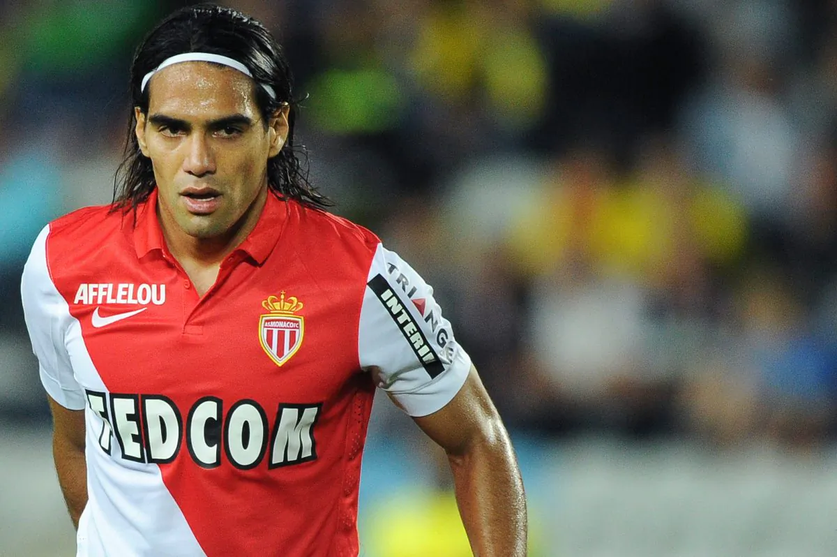 Monaco's Colombian forward Radamel Falcao is pictured during the French L1 football match between Nantes (FCN) and Monaco (ASMFC) on August 24, 2014 at the Beaujoire stadium in Nantes, western France. (JEAN-SEBASTIEN EVRARD/AFP/Getty Images)