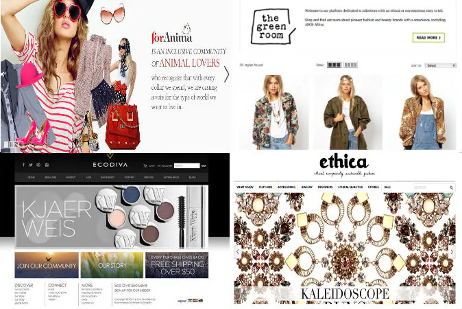 Top 20 Eco Fashion and Beauty shopping sites curated by Eluxe Magazine