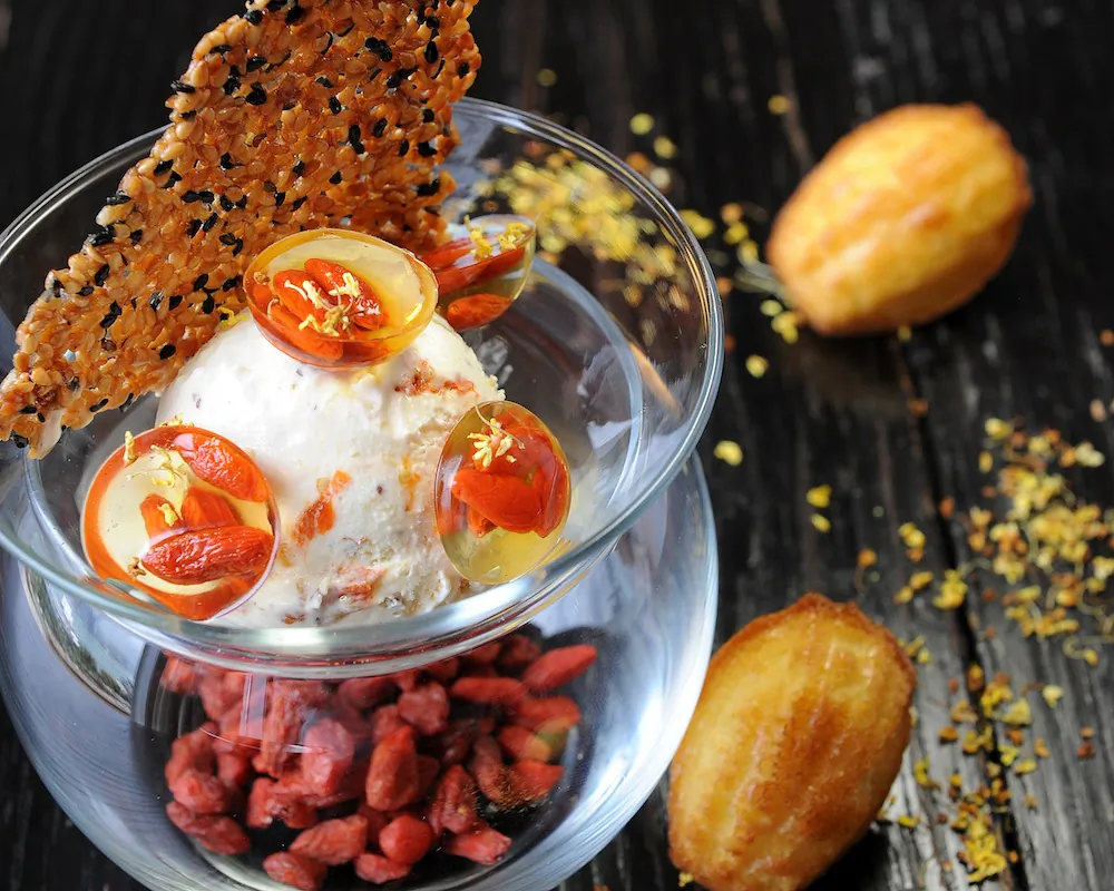 Goji Berry frozen yogurt (Courtesy of Four Seasons)