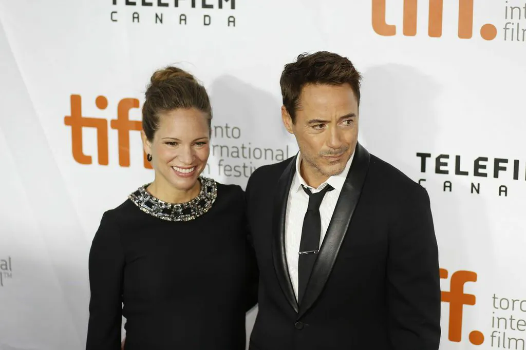 Robert Downey Jr. and his wife Susan Downey at the red carpet premiere for 'The Judge' at Toronto International Film Festival on September 4, 2014. (Eric Sun/Epoch Times)